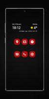 Material Red Flat Icon Pack Poster