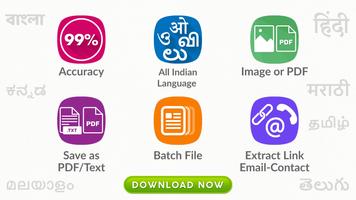 All Indian Language OCR ~ Image To Text Converter poster