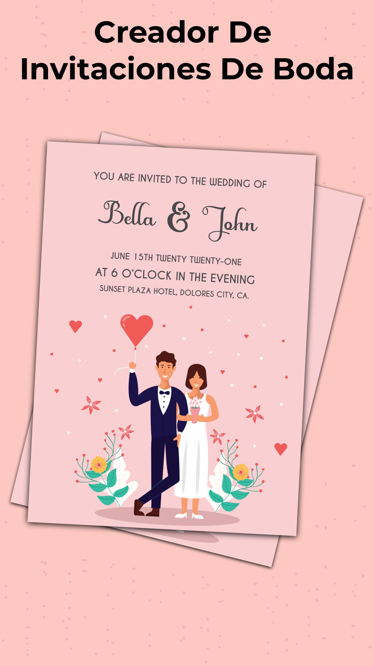 Crear Invitaciones De Cumpleaños Y Boda Tarjetas For Android Apk Download
