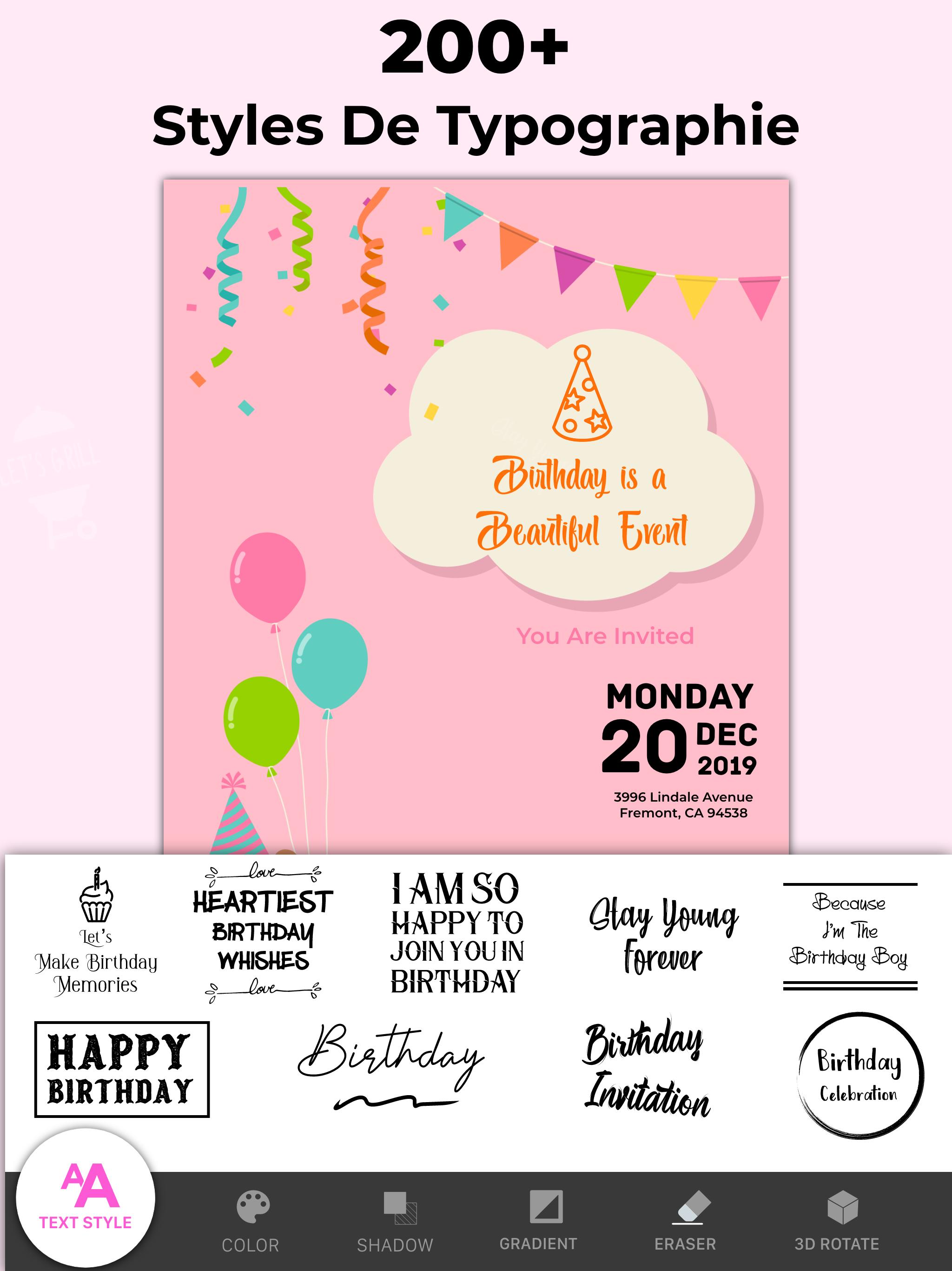 Creer Carte D Invitation Anniversaire Et Mariage Pour Android Telechargez L Apk Creer Carte D Invitation Anniversaire Et Mariage Pour Android Telechargez L Apk
