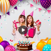 Birthday Video Invitation Make poster