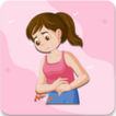 Periodo menstrual pms tracker icon