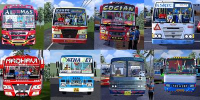 Kerala Mod Bus India Affiche