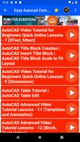 Easy AutoCAD Complete Tutorial capture d'écran 2