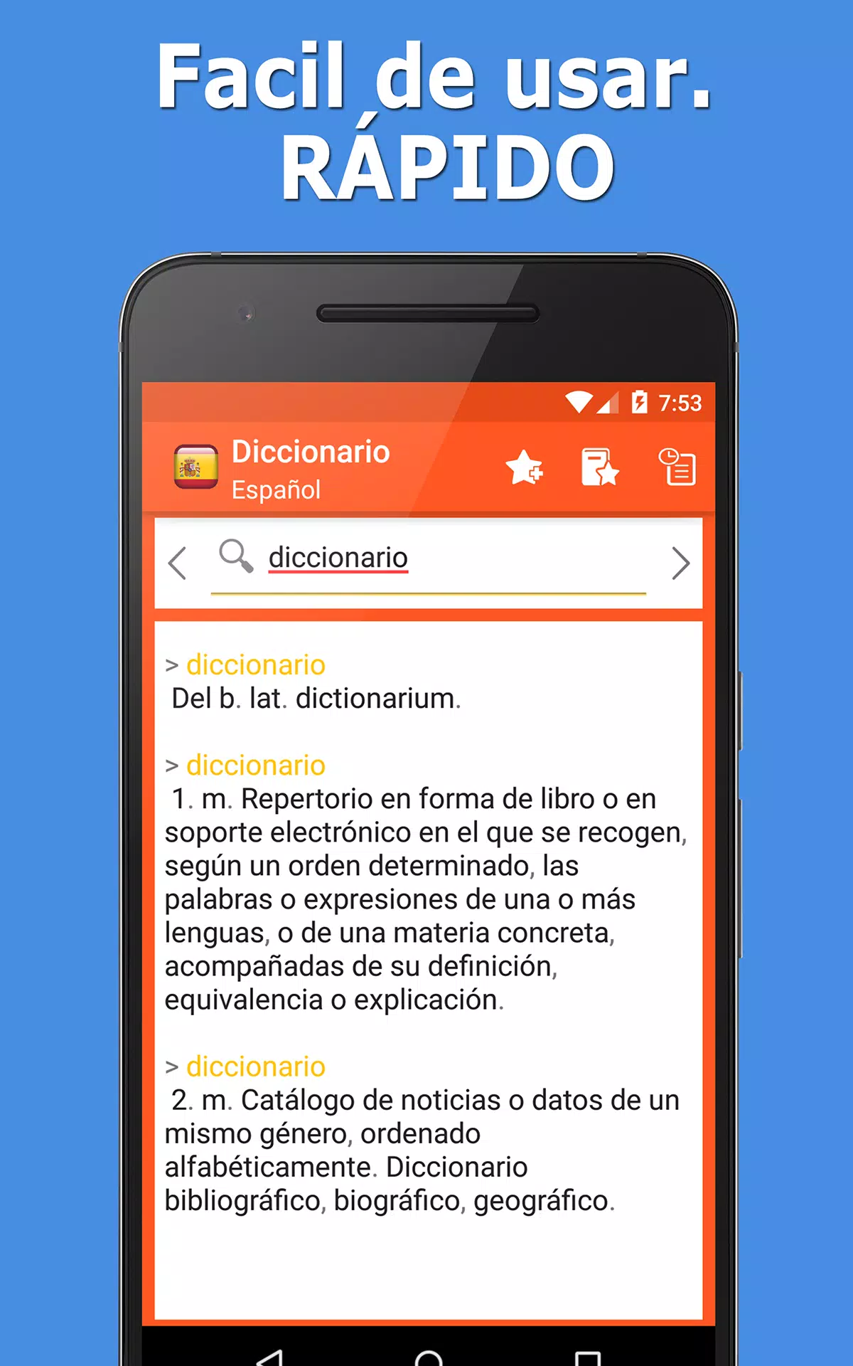 auxiliar Inhibir aburrido Descarga de APK de Diccionario Español Gratis - E para Android