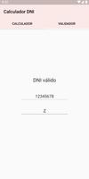 Calculador Letra del DNI اسکرین شاٹ 2