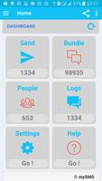 myBulkSMS - Bulk SMS App capture d'écran 1