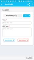 myBulkSMS - Bulk SMS App capture d'écran 3