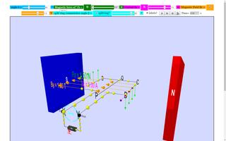 DC Motor 3D Simulator Lab Affiche