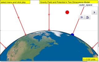 Earth Gravity Field 2D Lab screenshot 1