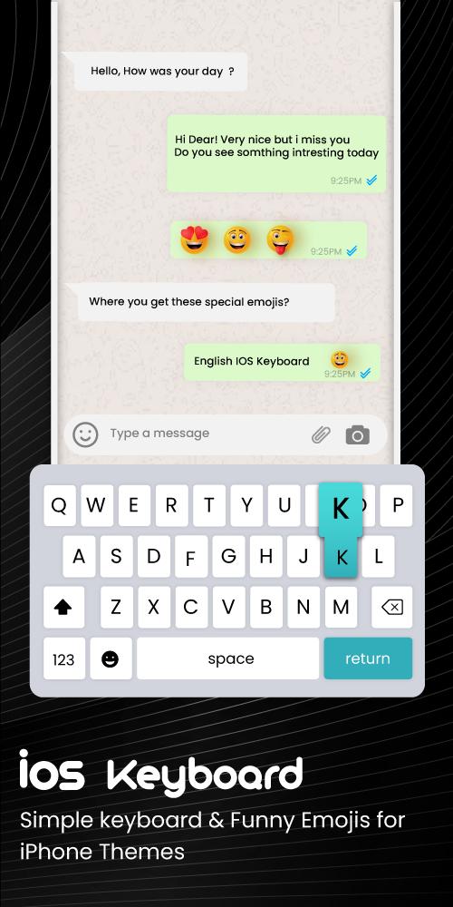 Android İndirme için IOS Klavye: Emoji Klavye APK