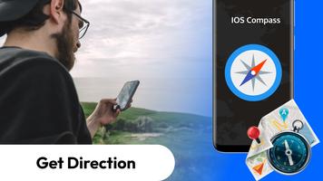 iOS Compas- iOS 16 iCompass capture d'écran 1