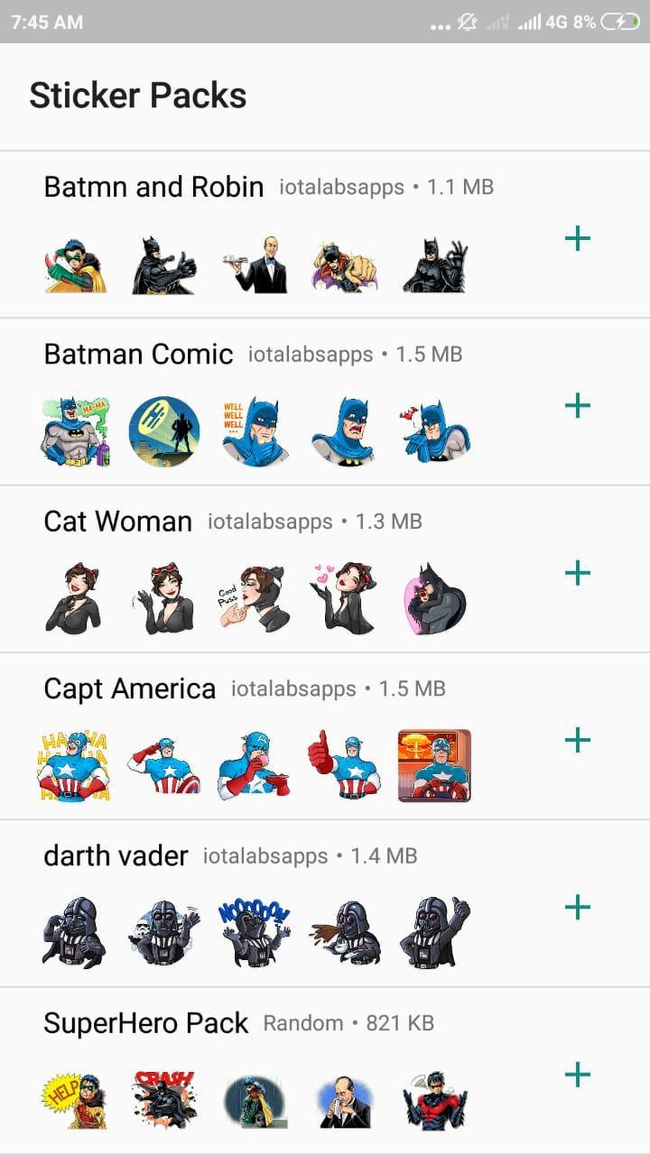 Sticktime Whatsapp Marvel Stickerswastickerapps For Android