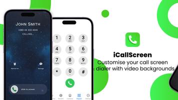 iCallScreen - iOS Phone Dialer الملصق