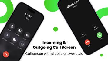iCallScreen - iOS Phone Dialer تصوير الشاشة 1