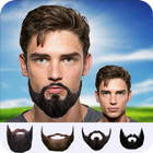 Men Beard Hair Style Montage icône