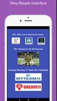 Live Match Score IPL 2021 Free Poster