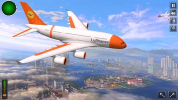 City Plane Simulator Games 3D plakat