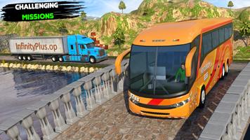 Offroad Bus Games Offline ภาพหน้าจอ 1