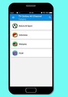 TV Online - Live Streaming TV Indonesia Gratis capture d'écran 1