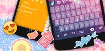 IQQI Keyboard - Color Emoji, E