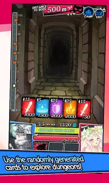 Screenshot 4 for Dungeon&Girls: Card Battle RPG