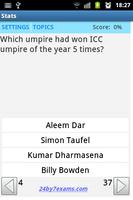 Cricket Challenge! 24by7exams تصوير الشاشة 1
