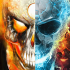 Ice Fire Skull Wallpapers ikon