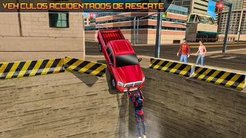 robot de hierro ciudad Misión de rescate Poster