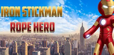 Iron Stickman Rope Hero Fighting Gangstar Crime