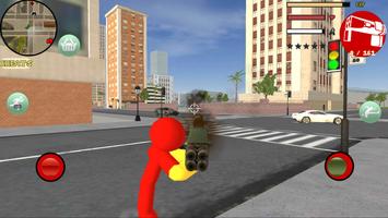 Iron Stickman Rope Hero Gangst Screenshot 1