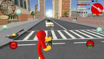 Iron Stickman Rope Hero Gangst Screenshot 2