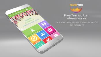Prayer Times PRO , Auto Azan Reminder скриншот 1