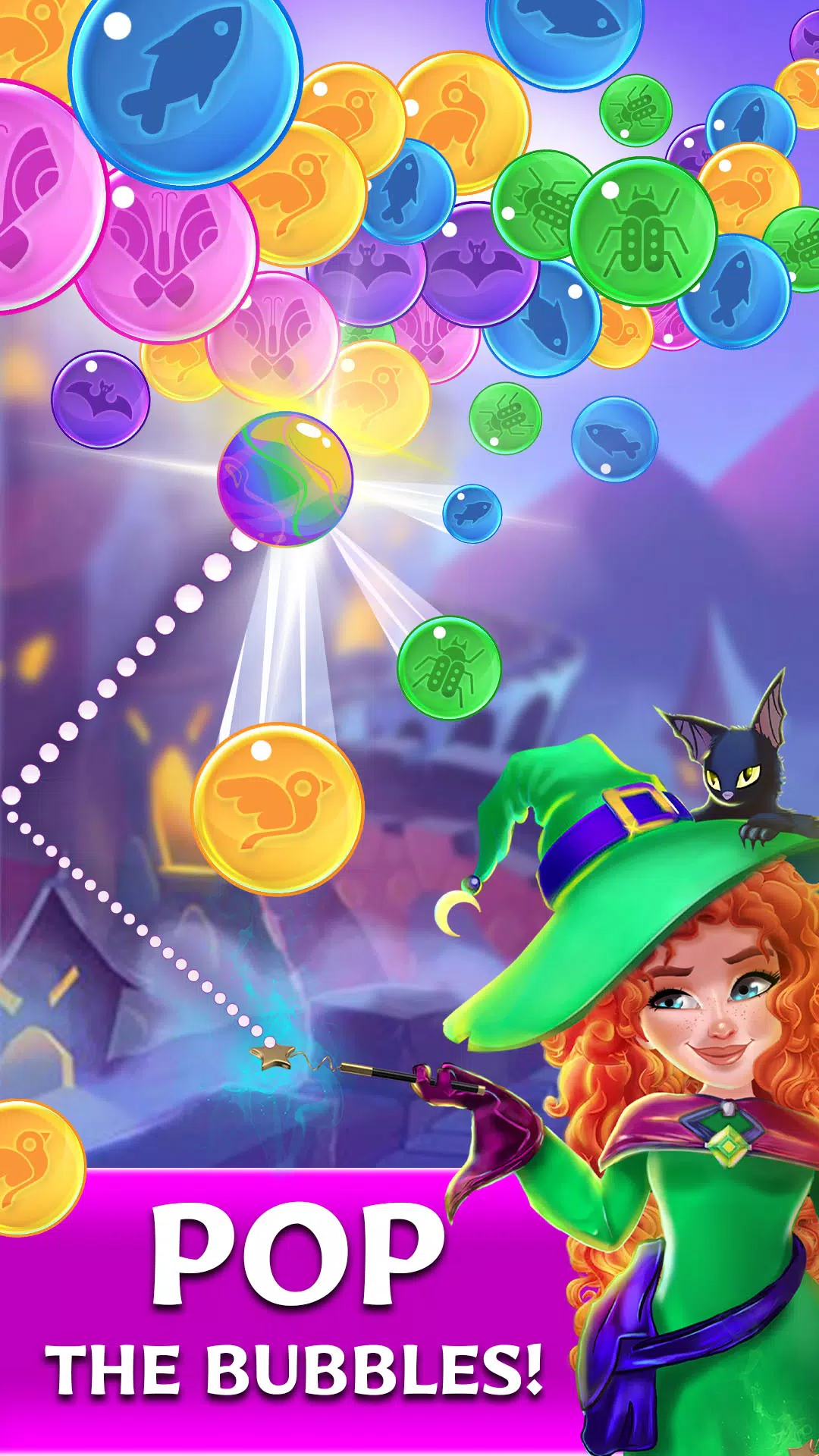 Bubble Witch Shooter Magical Saga em Jogos na Internet