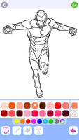 Iron Hero Superhero Coloring screenshot 3