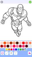 Iron Hero Superhero Coloring screenshot 1