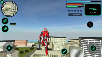 Superhero Iron Robot man Rescue Mission Affiche