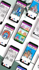 Castle Coloring Books Glitter XAPK download
