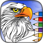 Libro para colorear pájaros icon