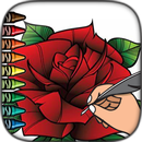 Coloriages fleurs arc-en-ciel APK