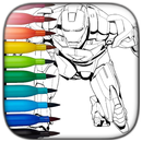 superhéroes para colorear APK