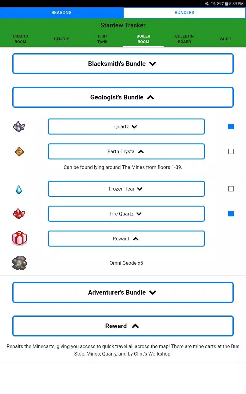 Stardew Valley Community Center Tracker Apk Pour Android Telecharger