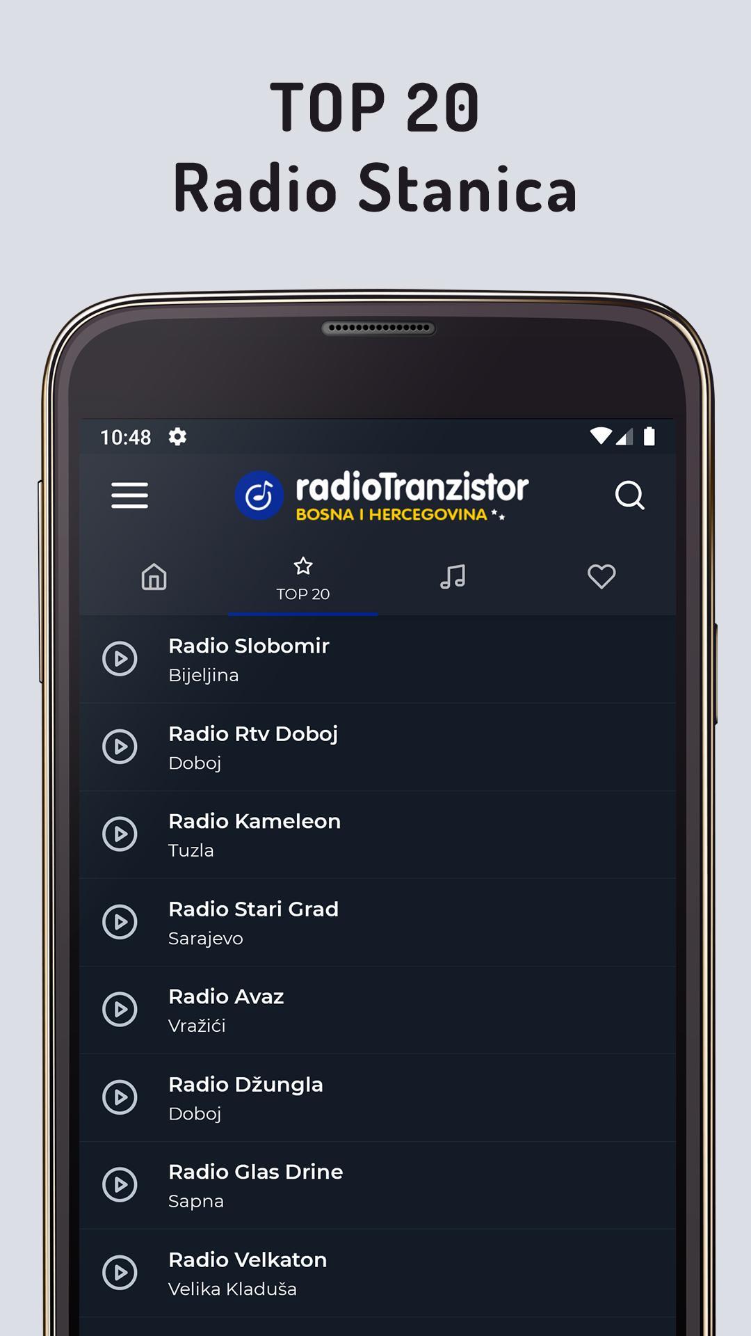 APK Radio Tranzistor Radio Stanice Bosna i Hercegovina untuk Muat Turun  Android