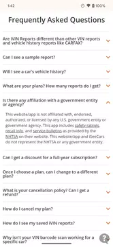 Screenshot 7 for VIN Report for Used Cars