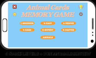 Animal Cards Игры с памятью постер