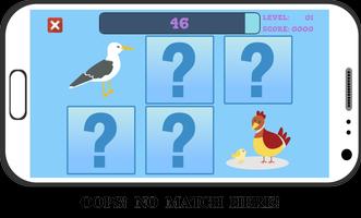 Animal Cards Speicher Spiel Screenshot 1