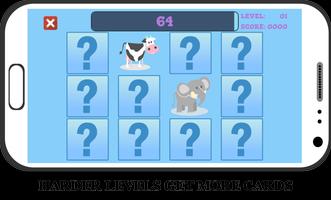 Animal Cards Speicher Spiel Screenshot 3