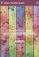 Adların Xarakter Analizi โปสเตอร์