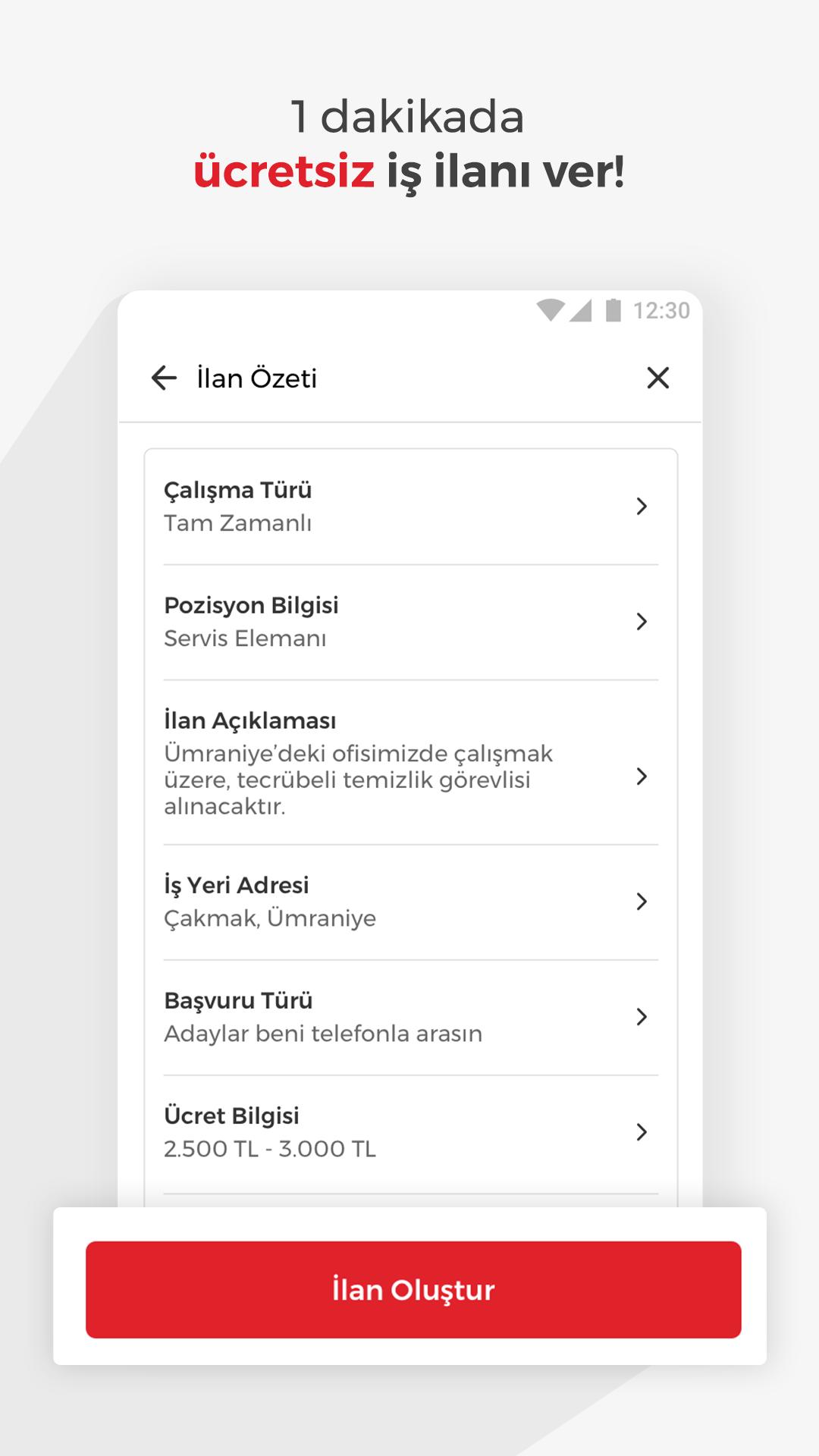 android icin isin olsun apk yi indir