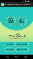 99 Names of Allah and Muhammad poster